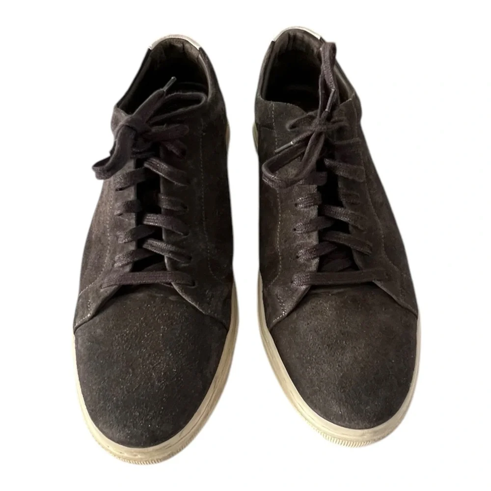 Allen Edmonds Shoes Canal Court Port Washington Sneakers Gray Suede Men Size 10